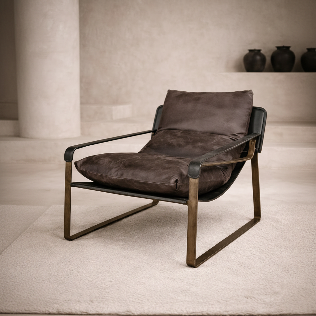 Occasional Chair : Thomas Leather Recliner | Ebony