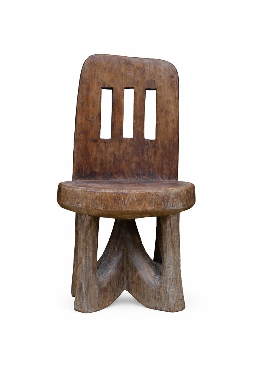 Peri : Tribal Hand Carved Occasional Chair.