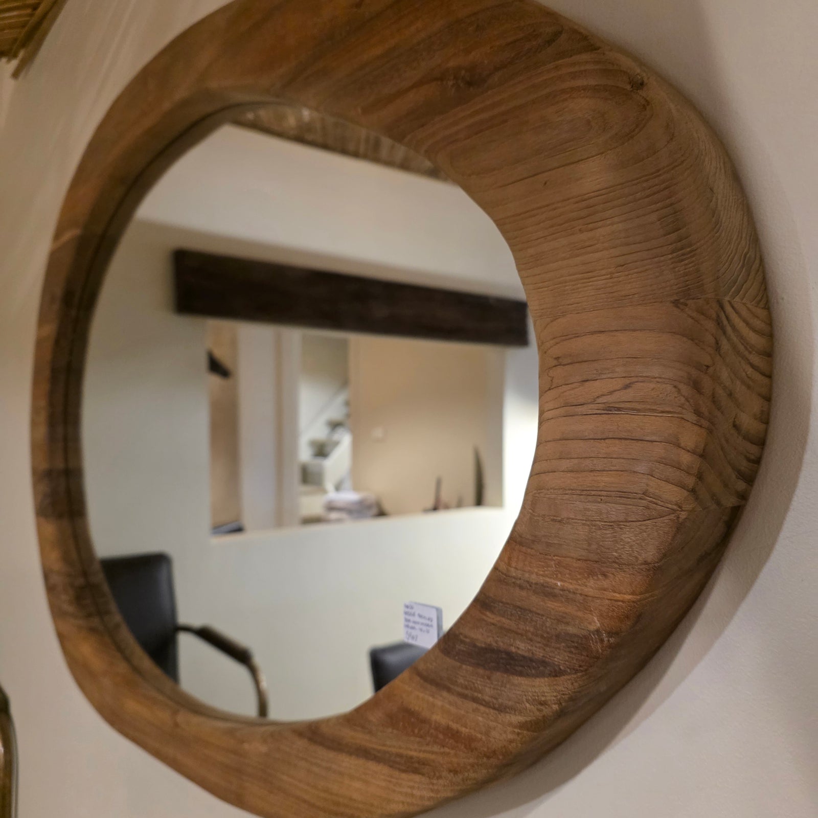 Mirror : Andile : Organic Shaped Recycled Teak Mirror, 110 x 70cm
