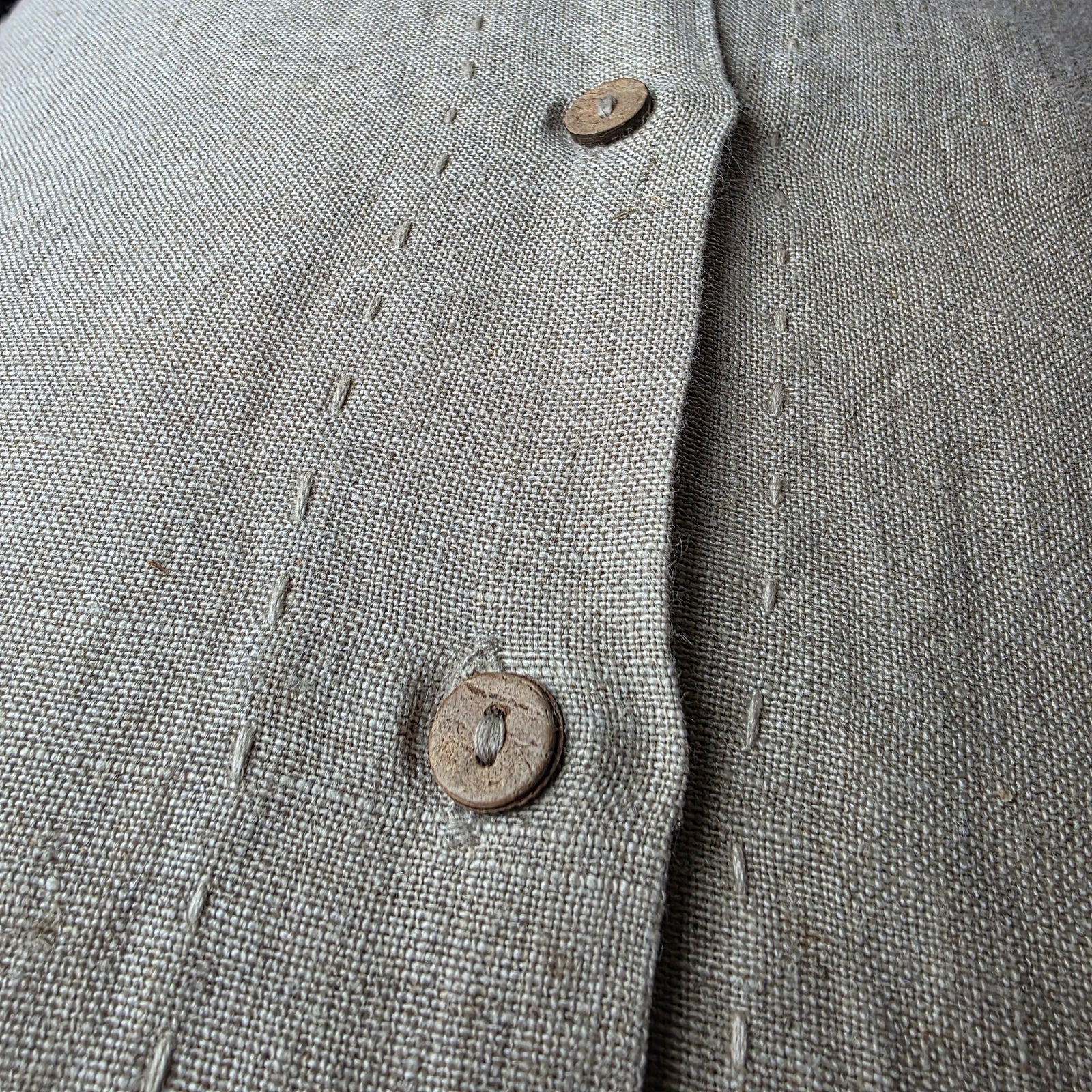 Cushion: Samira Silk Weave Natural | Natural + Chocolate | 2 Sizes