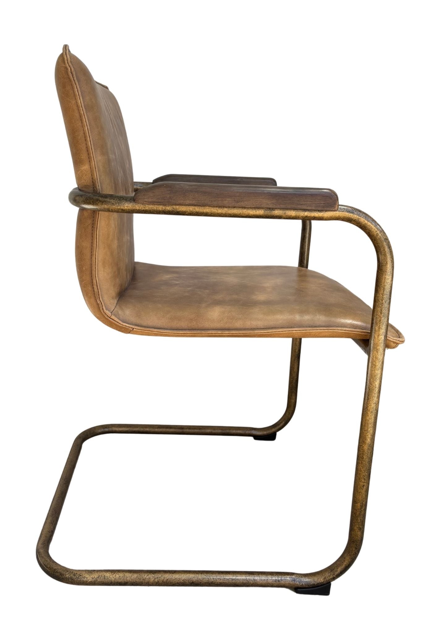 Alessia : Leather Dining Chair, Vintage Brown