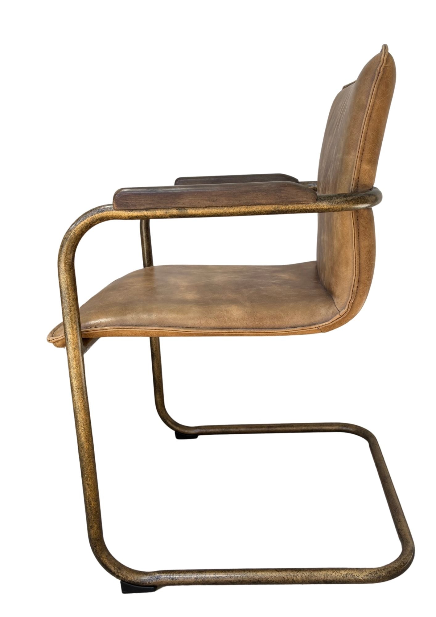 Alessia : Leather Dining Chair, Vintage Brown
