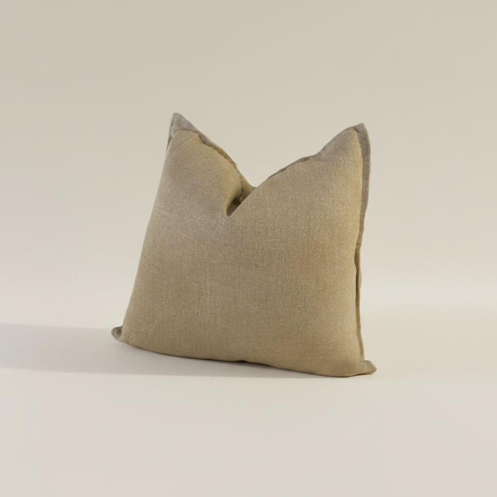 FRANCOISE. SLUB LINEN, NATURAL.60 X 60CM CUSHIONS.