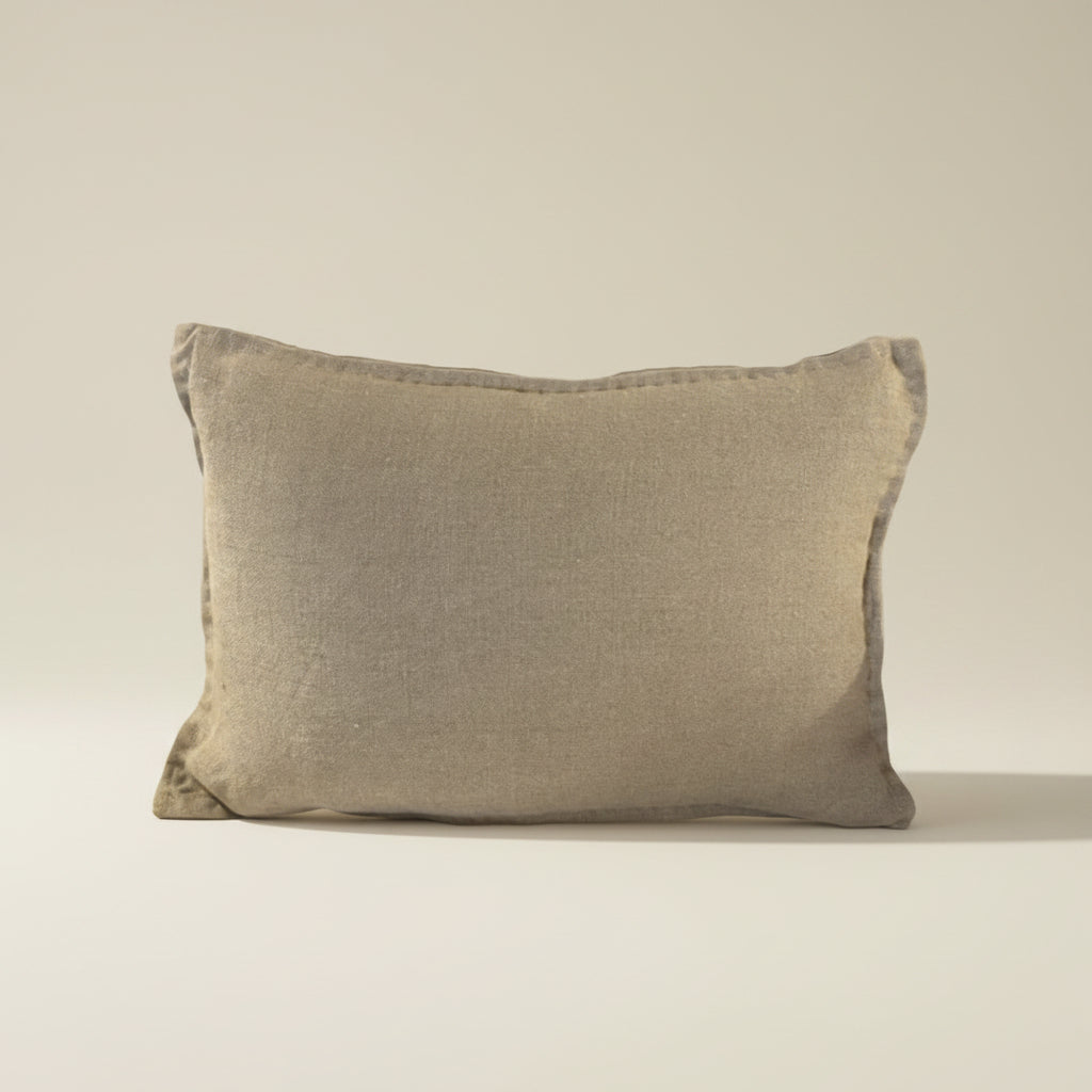 Cushion : Francoise2 : Slub Linen Weave | Natural | Oblong 40 x 60 cm