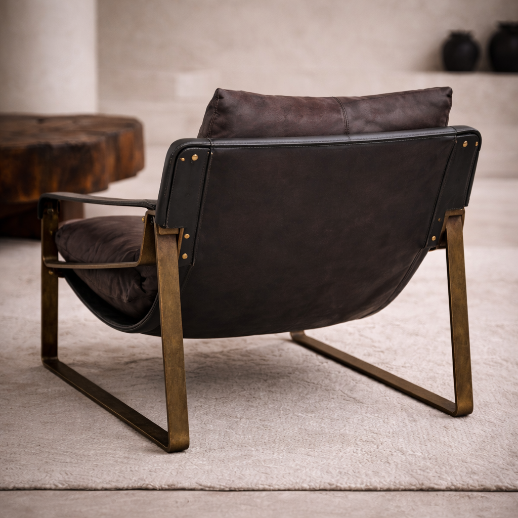 Occasional Chair : Thomas Leather Recliner | Ebony