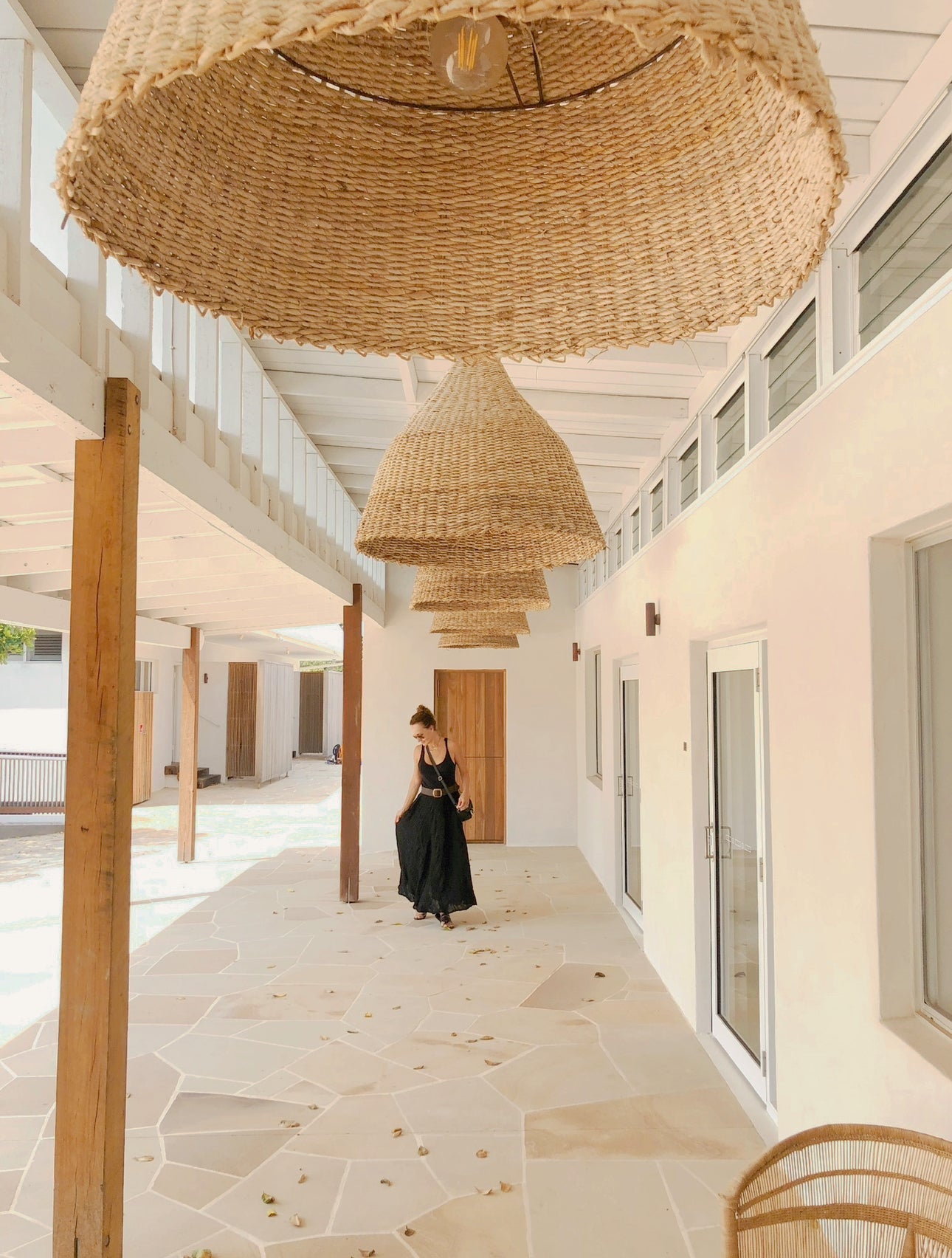 Pendant Lights : Agung : Banana Fibre 70cm and 90cm Dome Pendant Light