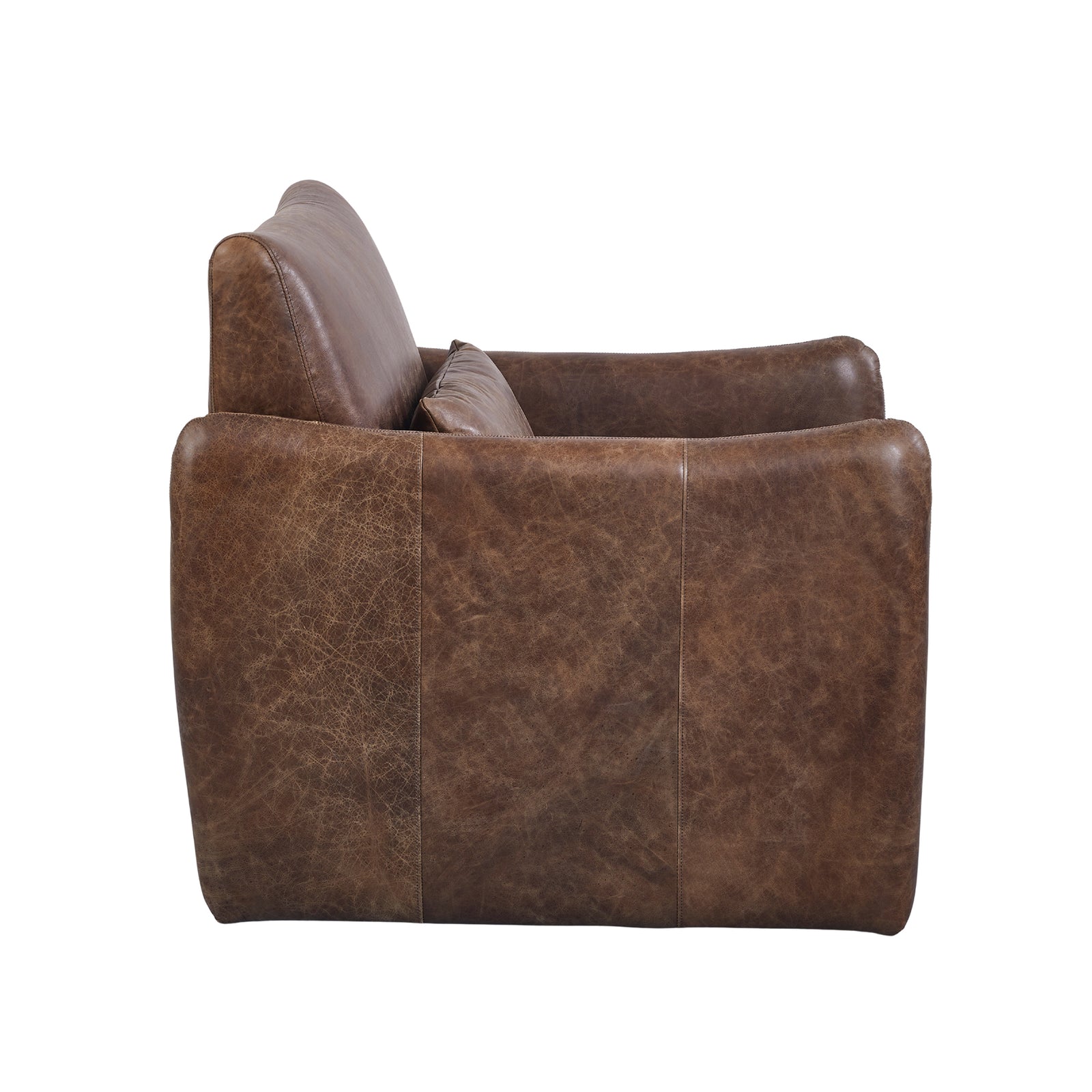 Salerno : Leather Occasional Chair, Leather, Whiskey