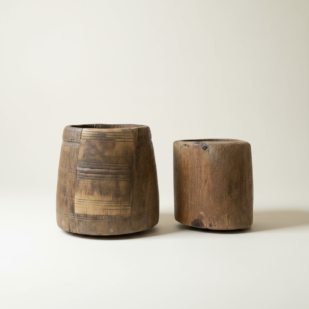 Antique Pot : Soma : Wooden | Natural