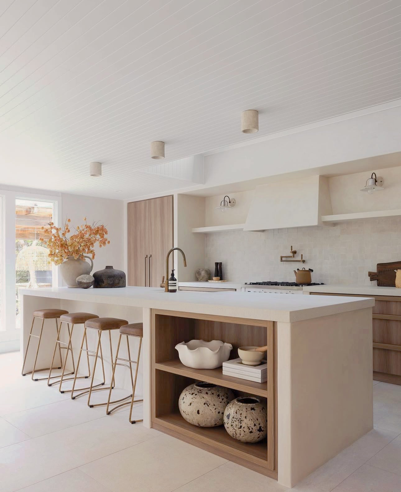 Dario Vintage Leather Bar Stool.