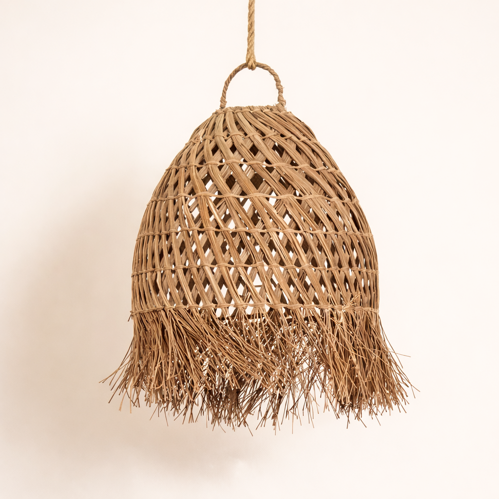 Apilan : Palm Leaf 45cm Dome Pendant Light .