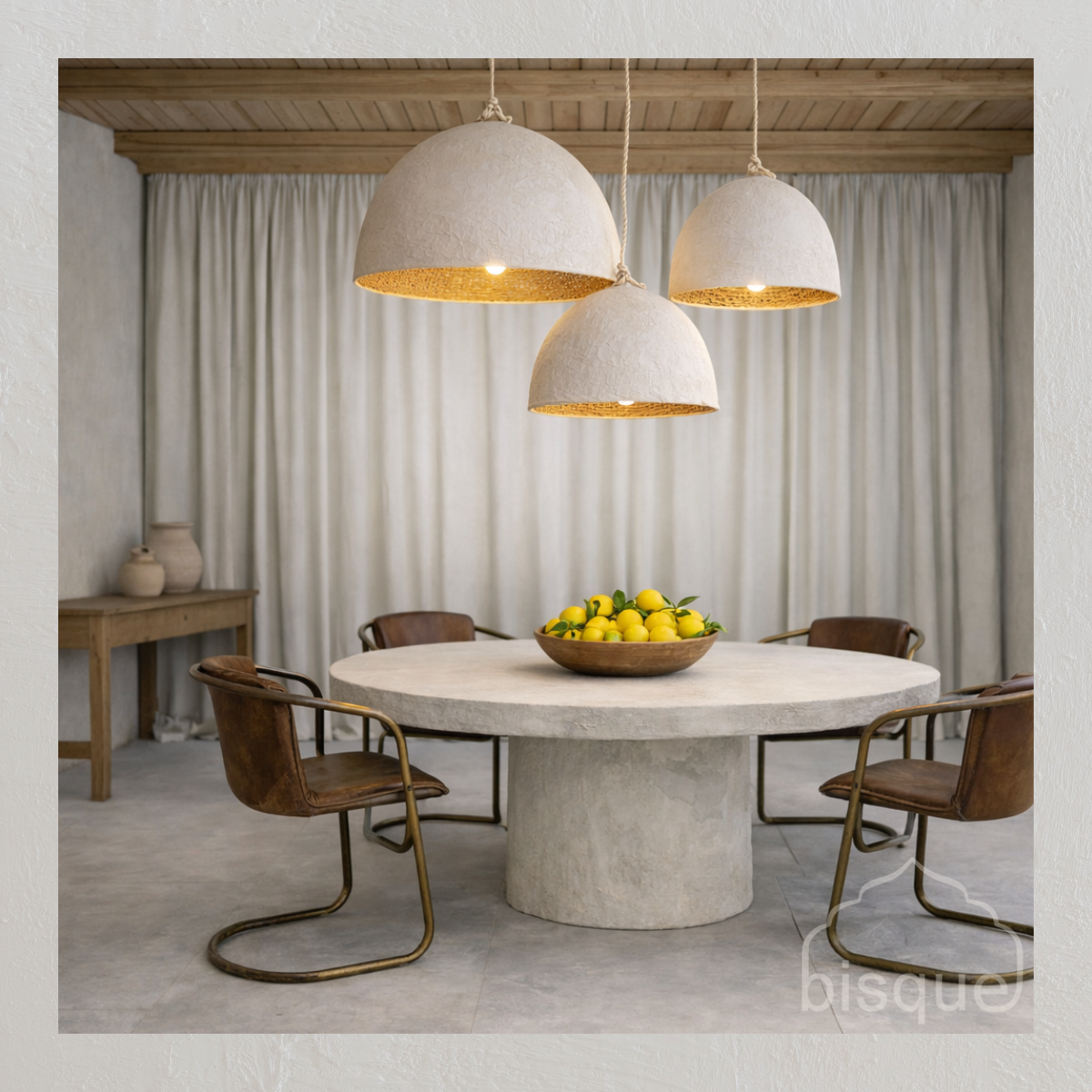 Chinara : Clay Dome Pendant Light