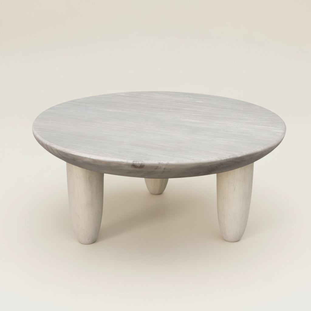 Coffee Table: Lusaka, Reclaimed Pine Round Side / Coffee Table