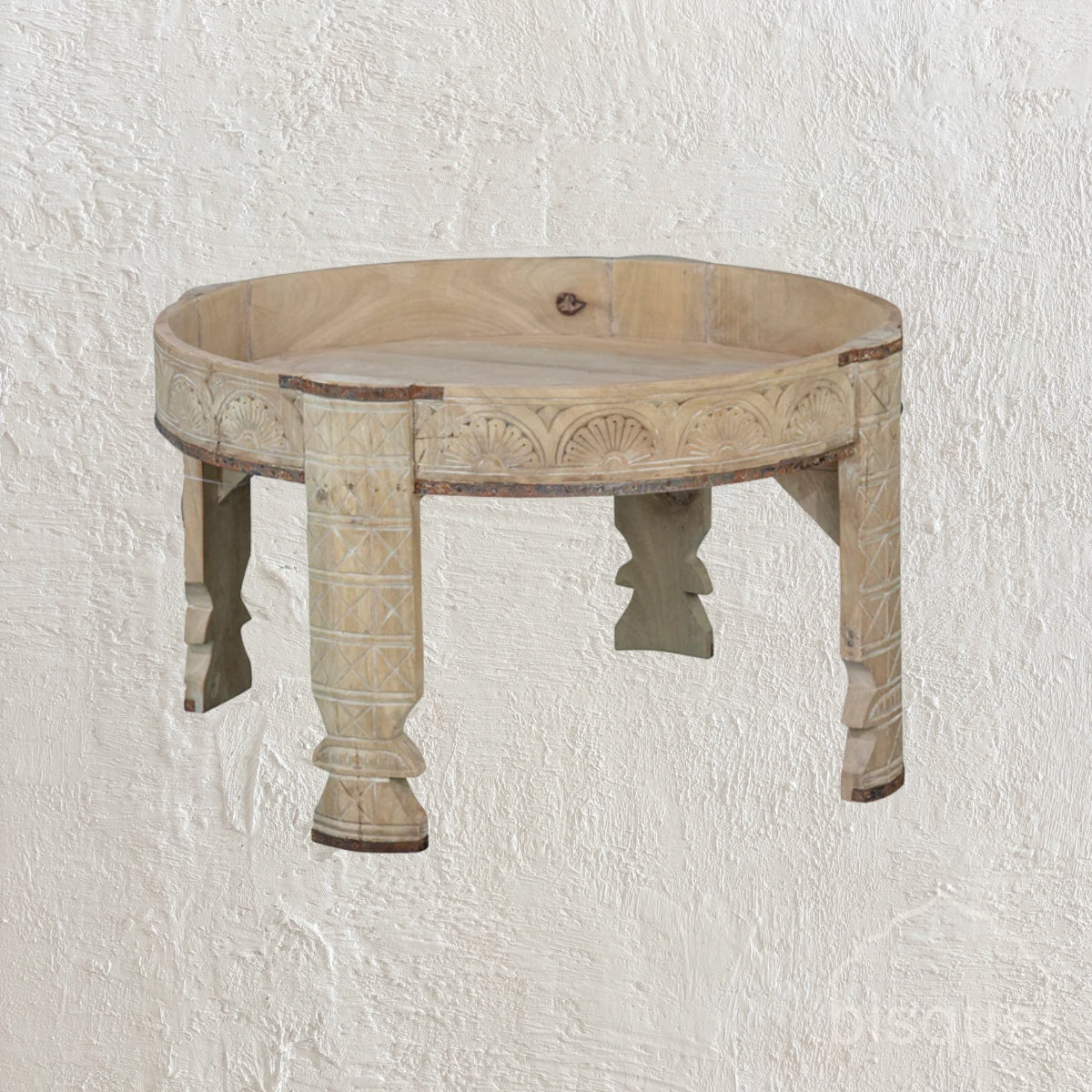 Sana Carved Indian Wooden Ghatti Guera