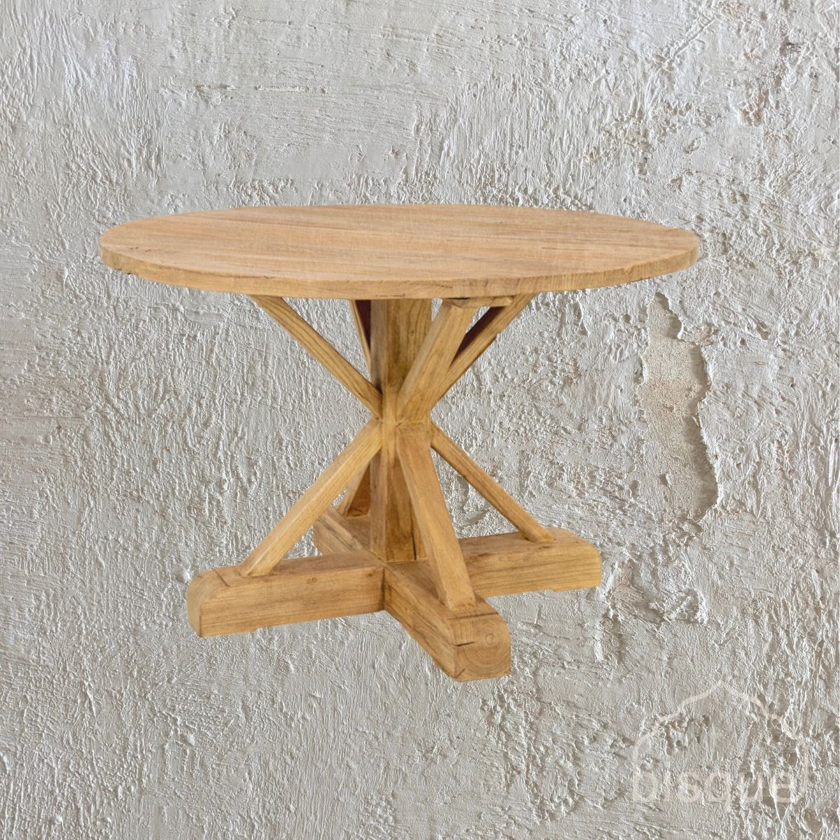 Grace : Round Dining Table, Natural Recycled Elm