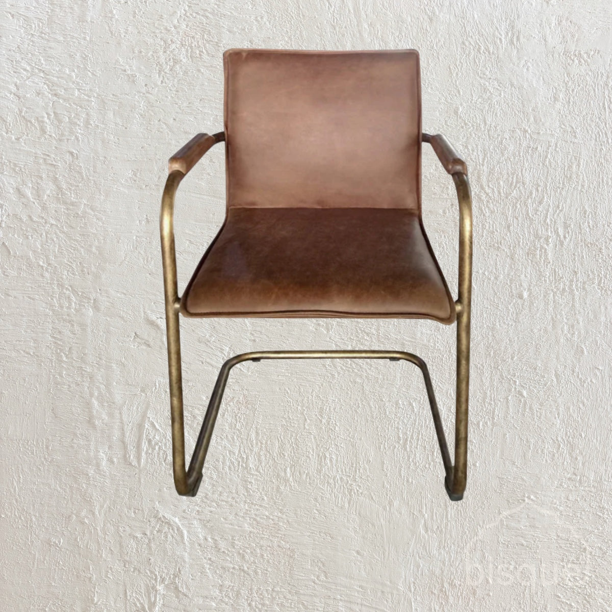 Alessia : Leather Dining Chair, Vintage Brown
