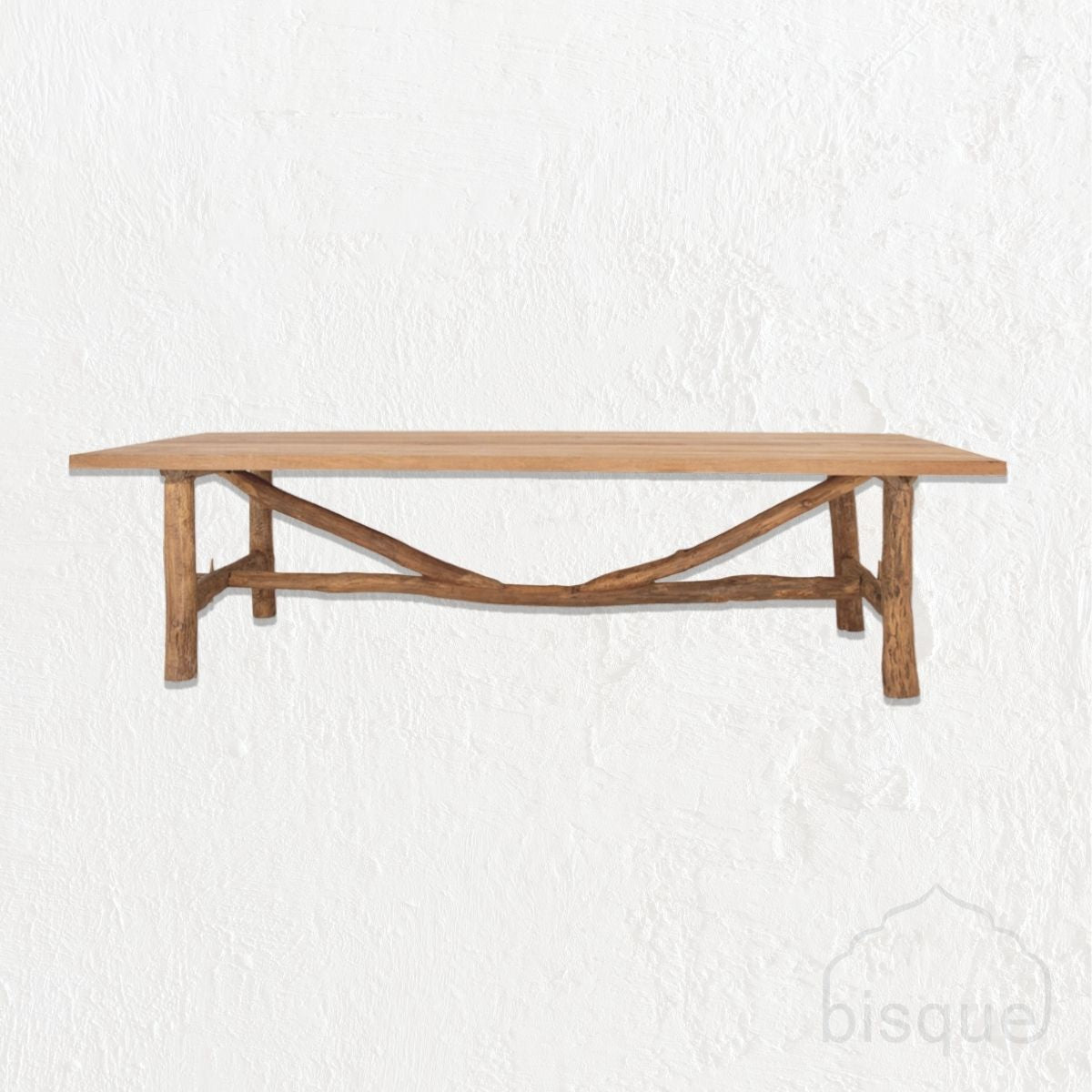 Anyango : Wooden Log Table, Natural.