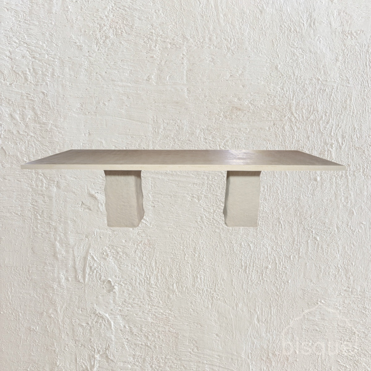 AFONSO - GRC AND RESIN DINING TABLE WHITE 300 X 100 X H 77 CM