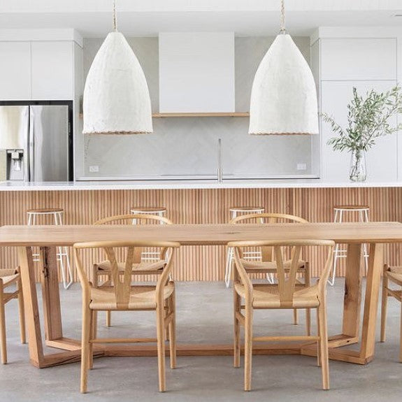 Chege : Clay Tall Dome Pendant Light, Small