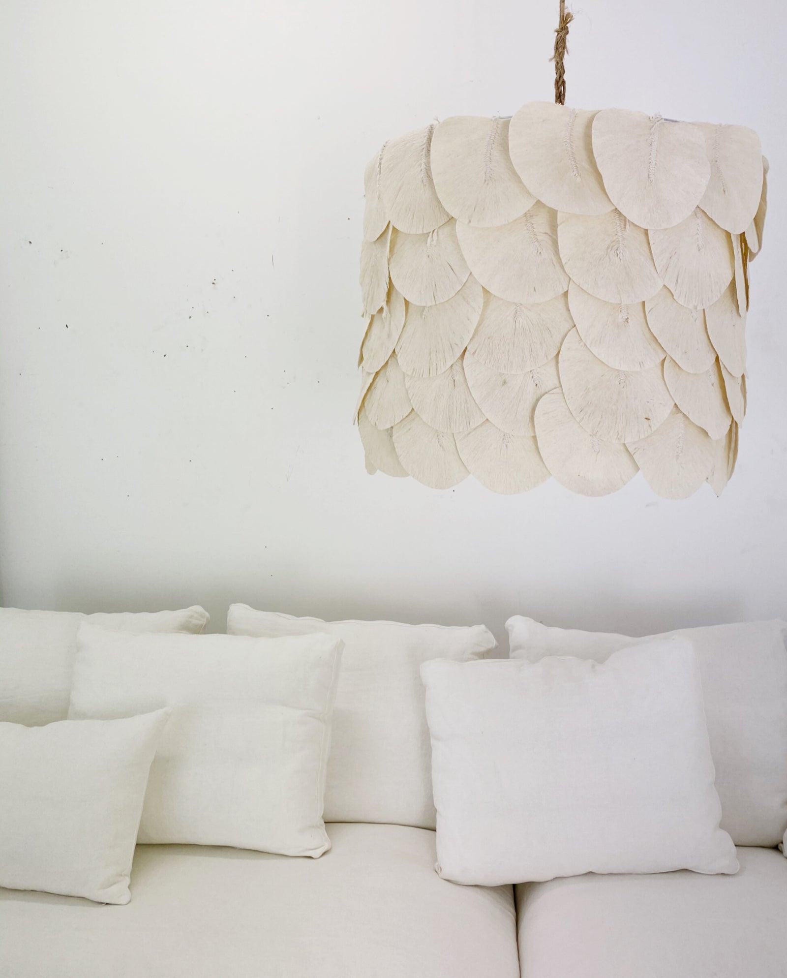 'Claudine' Petal Drum Pendant, Small