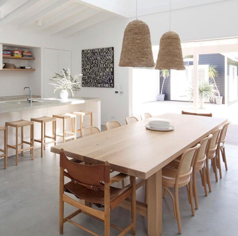 Priya : Sisal Dome Pendant