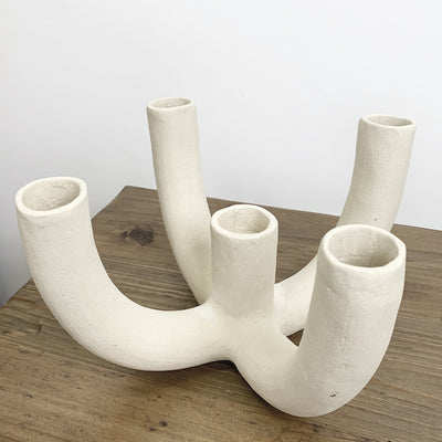 'Ashon' Ceramic Quintet Candleholder