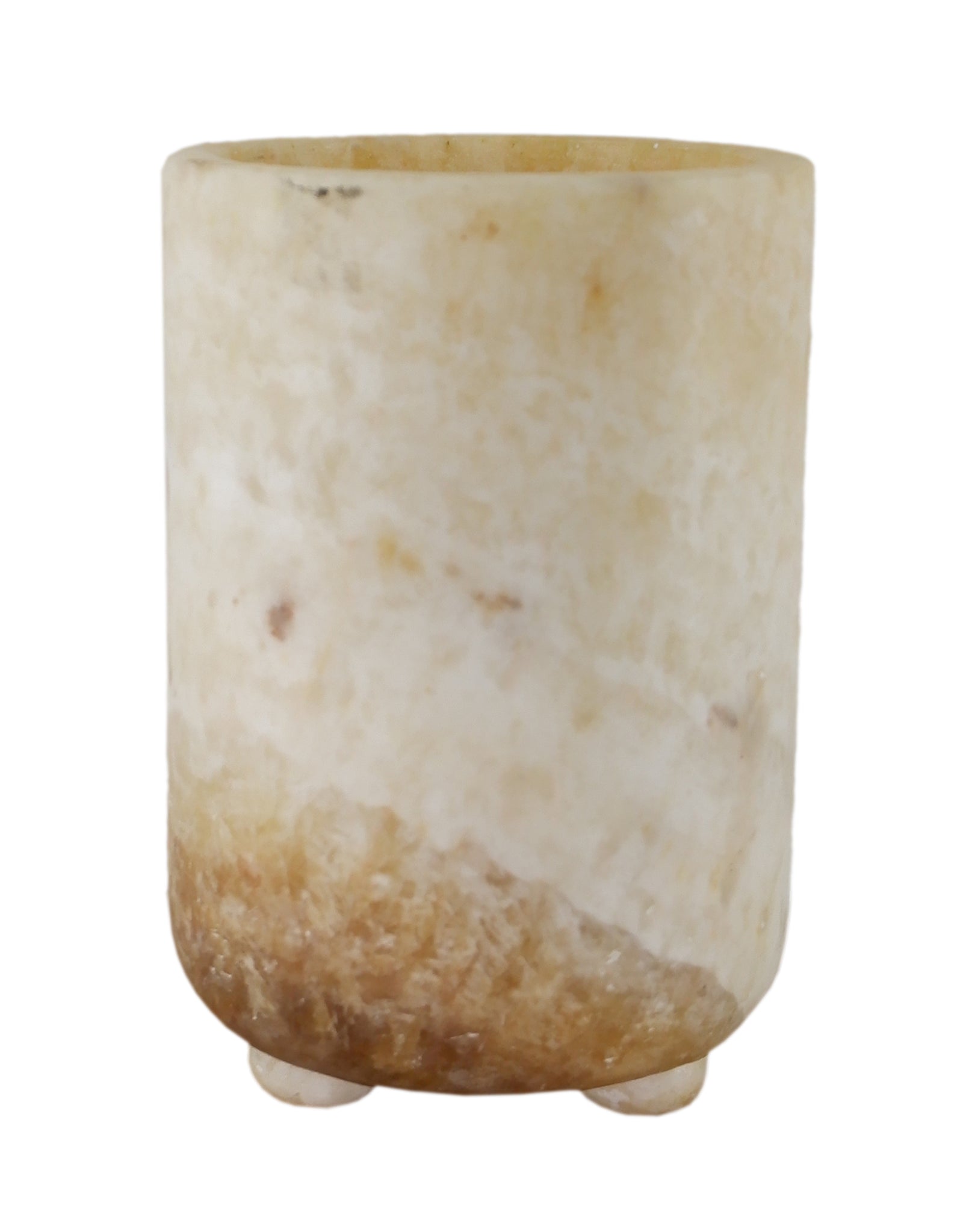 SAREL : IG642ONYX CANDLE HOLDER NATURAL dia 12 x h 16(18) cm