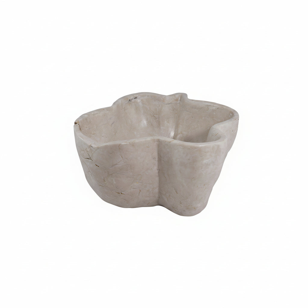 SUMBAN FOSSILIZED CORAL IRREGULAR BOWL NATURAL 38 x 35 x h 20 cm