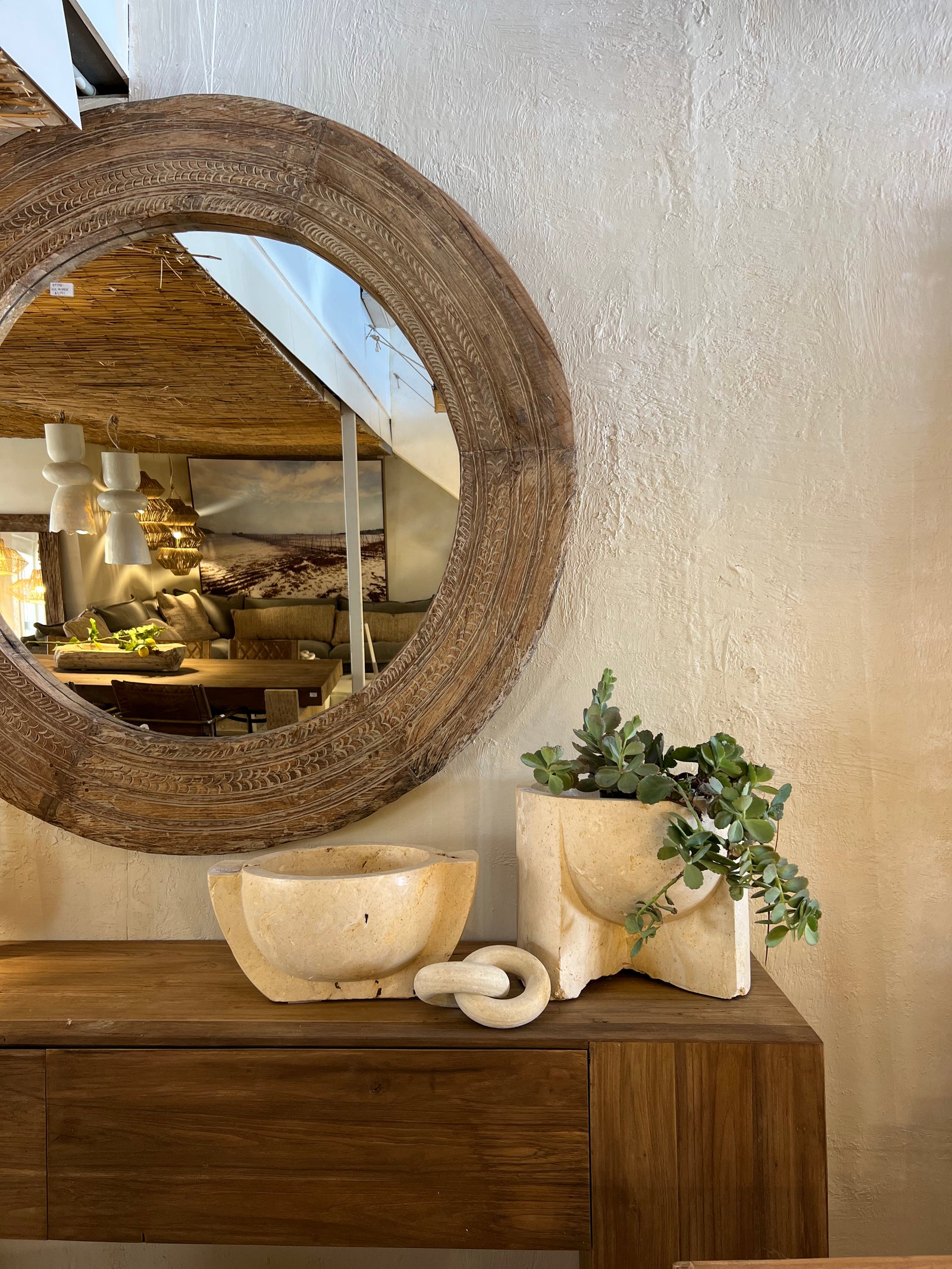 Mirror : Kul : Ox Wagon Round Mirror
