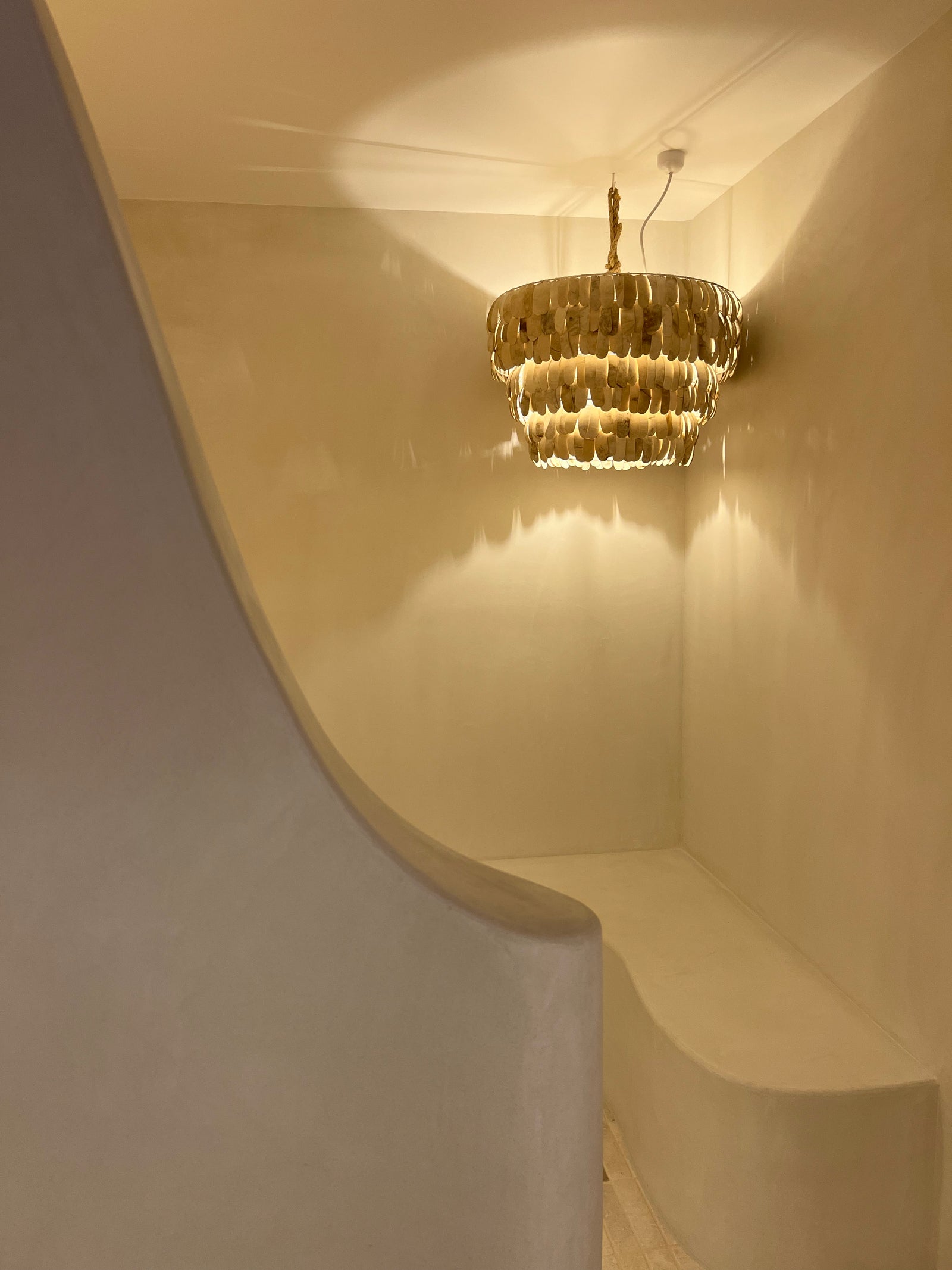 Adi : Coconut Shell "U" Pendant Light.