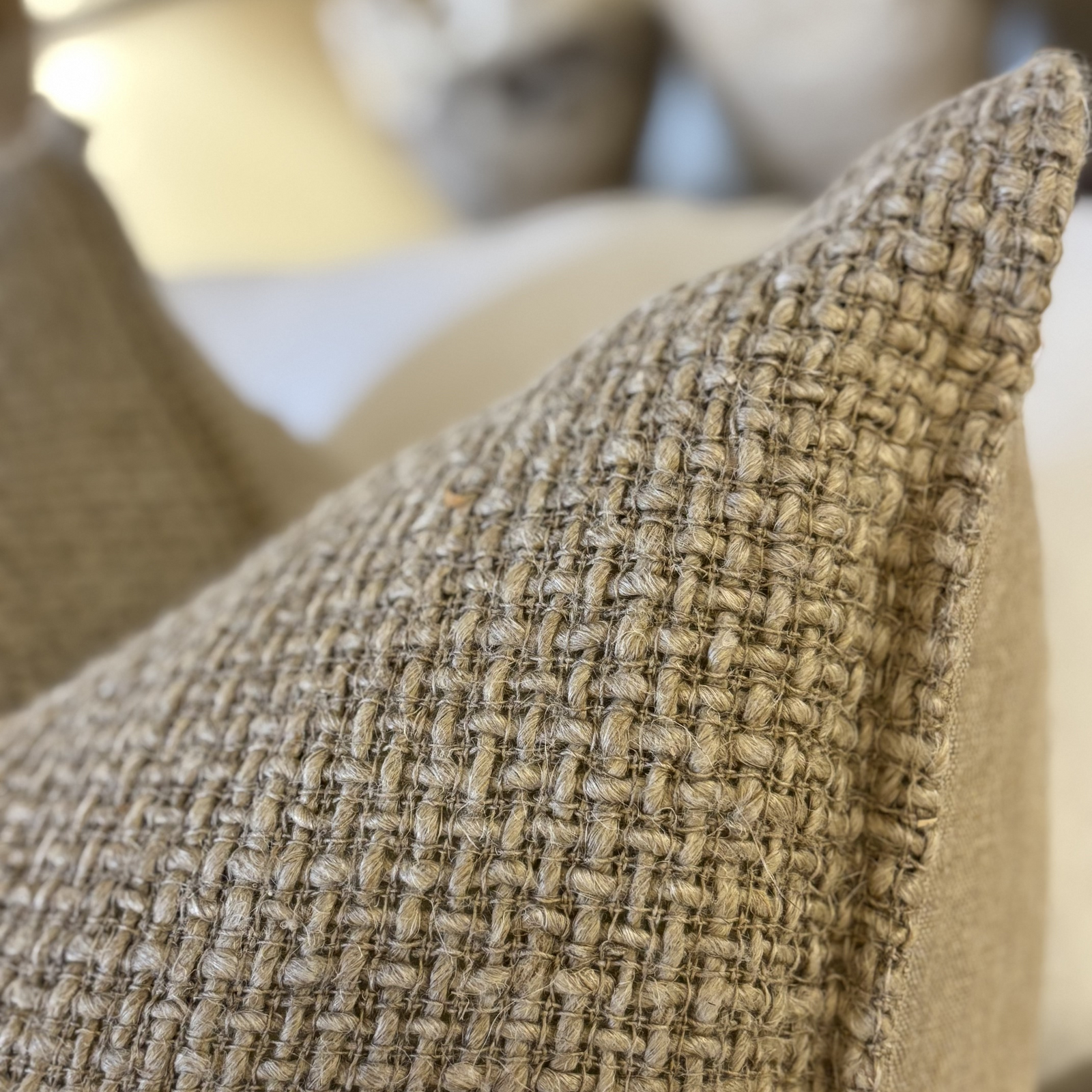 Cushions : Louisa : Silk Squares | Natural 60x60cm