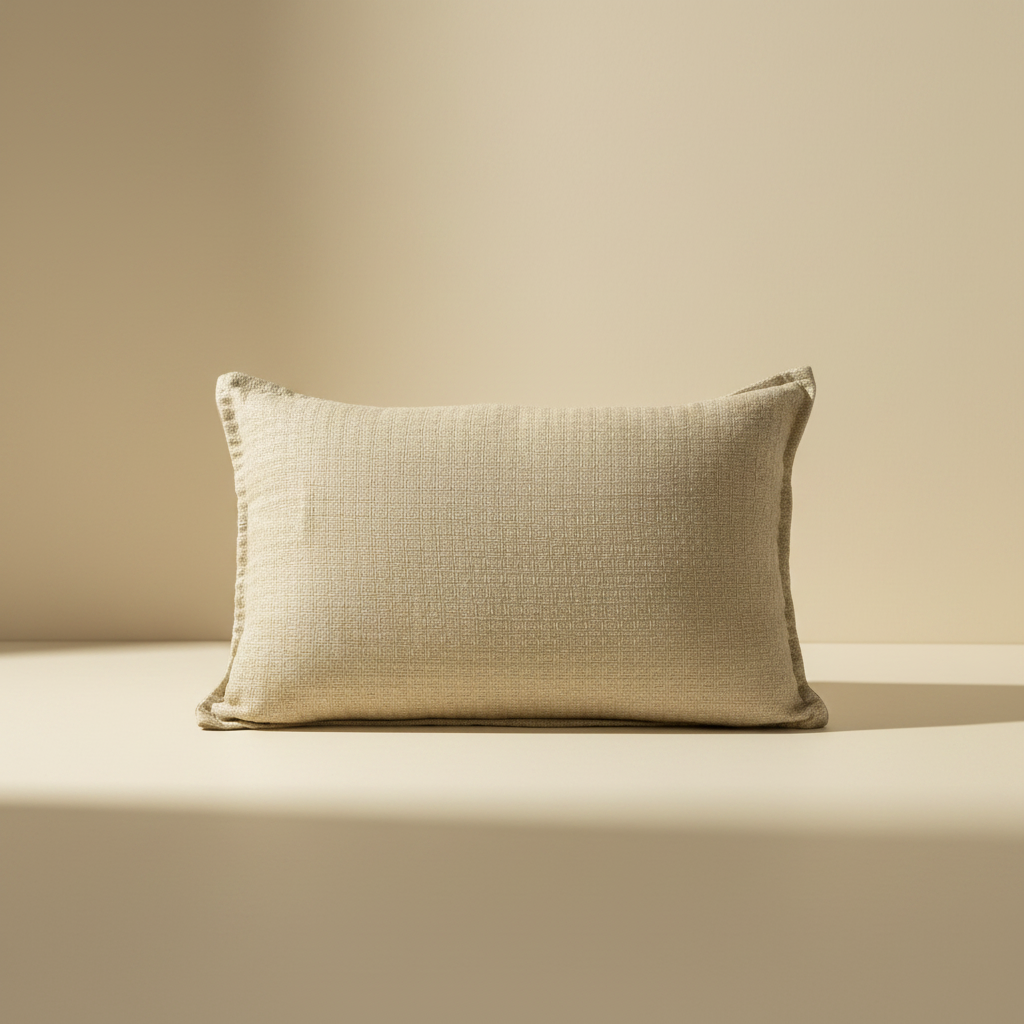 Cushions : Colette : Silk Slub Squares | Cream 40x60cm