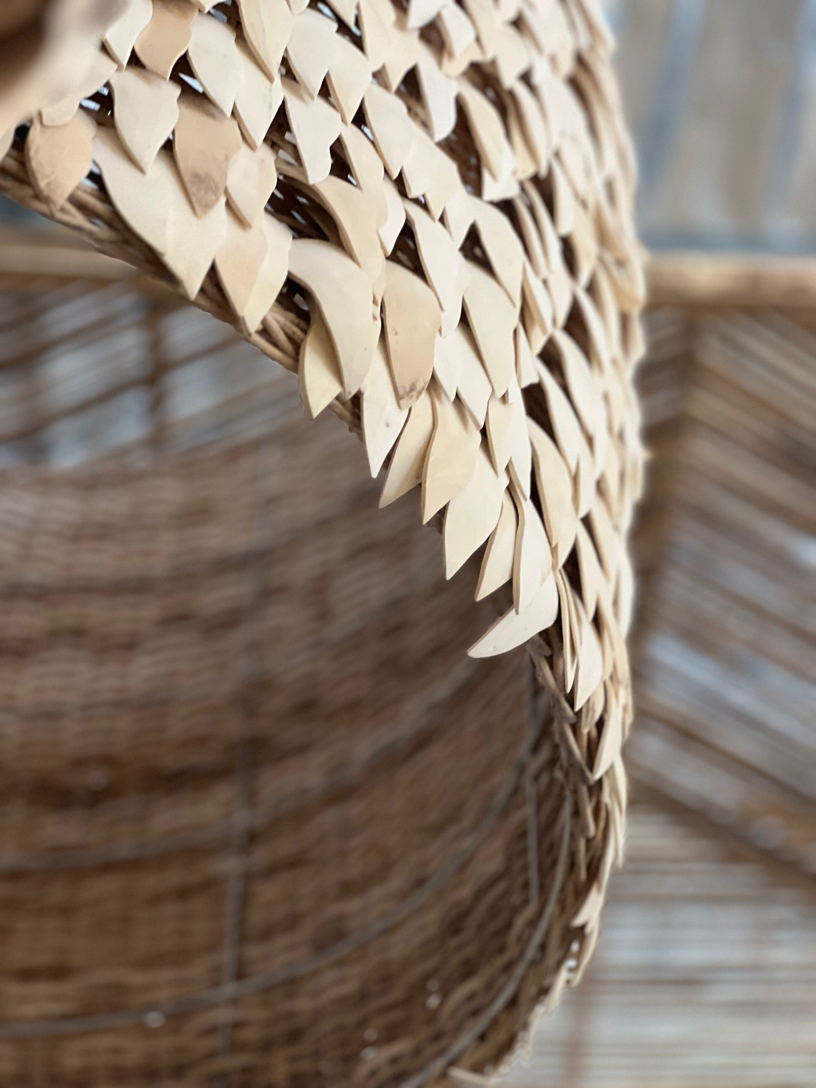 Pendant Light: Kamia : Drum 56cm Coconut Pendant Light, Small