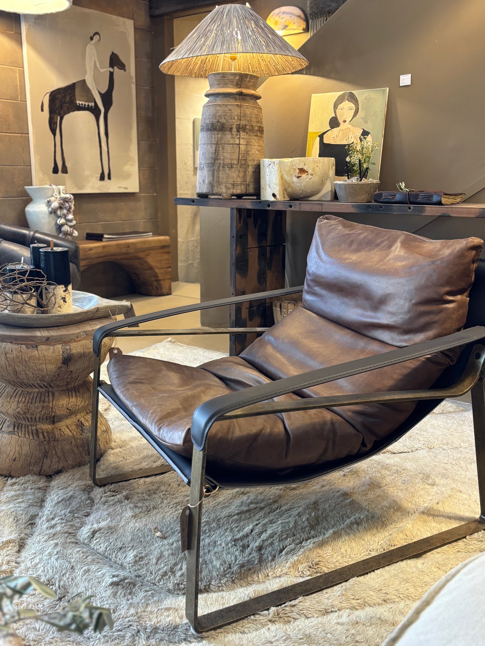 Thomas : Leather Recliner, Brown