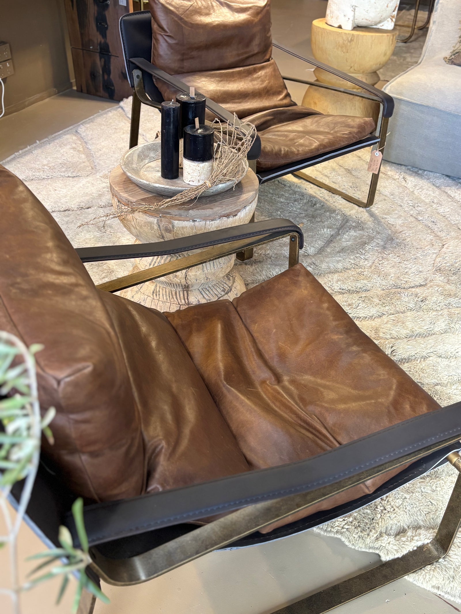 Thomas : Leather Recliner, Brown