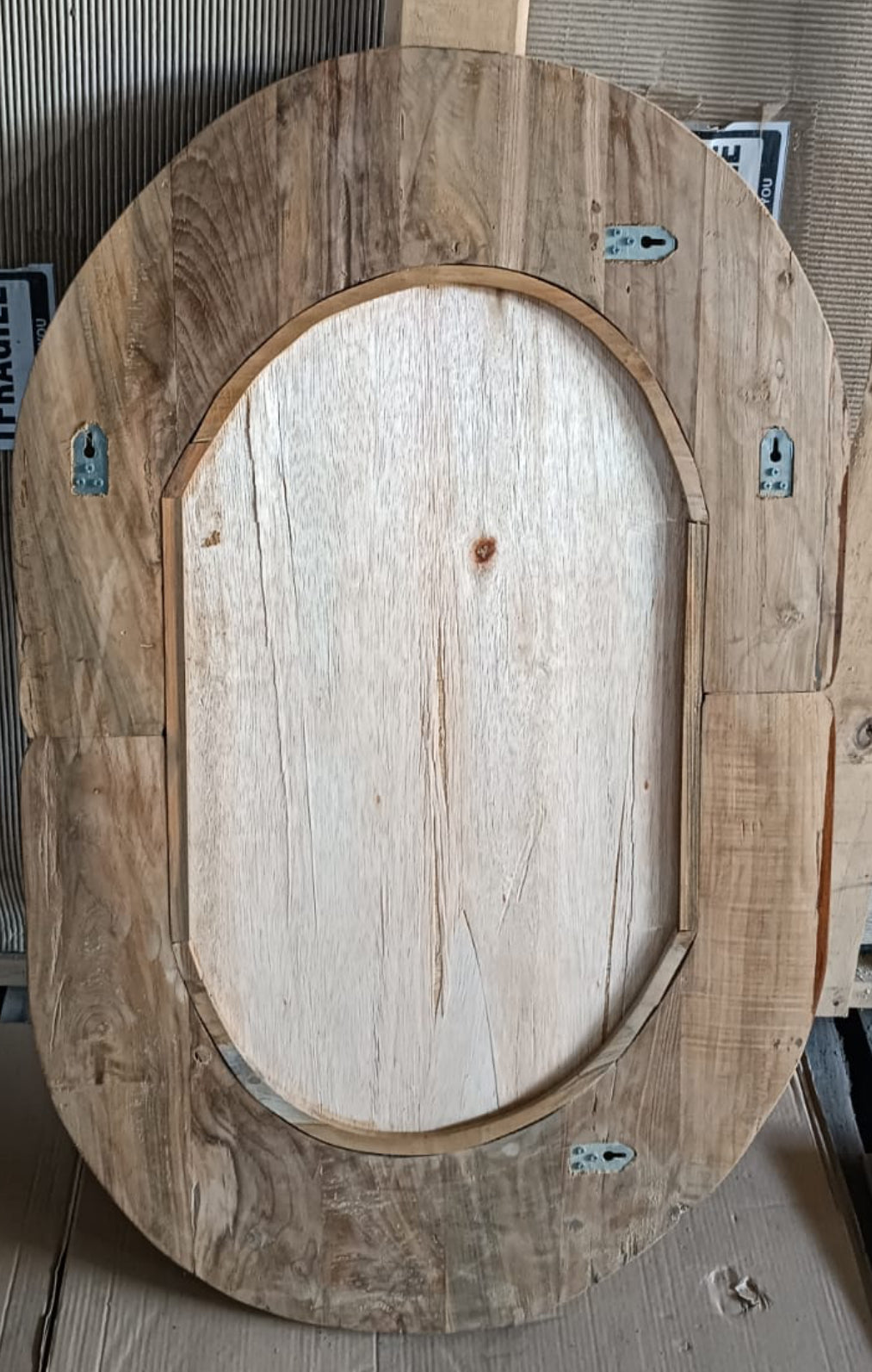 Mirror : Bandile : Recycled Teak Asymetrical Mirror,70 x 110 cm