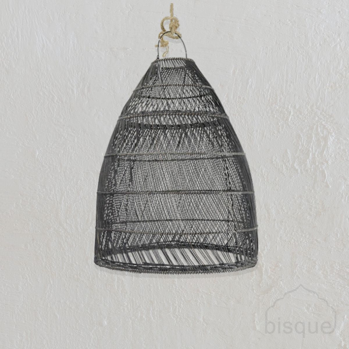Inoke : Rattan Dome Pendant, Black