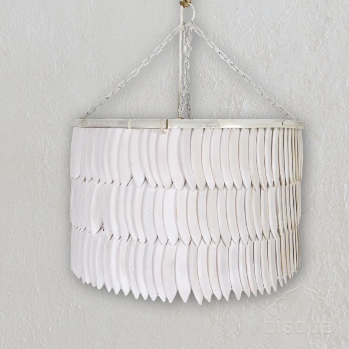 Jumu : Wooden Cuttlefish Pendant Light Small