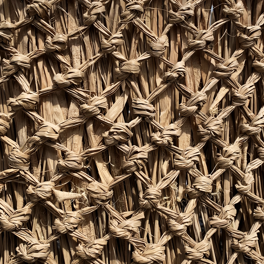 CLEARANCE PENDANT : Laisa : Plaited Raffia Drum 72 cm Pendant Light