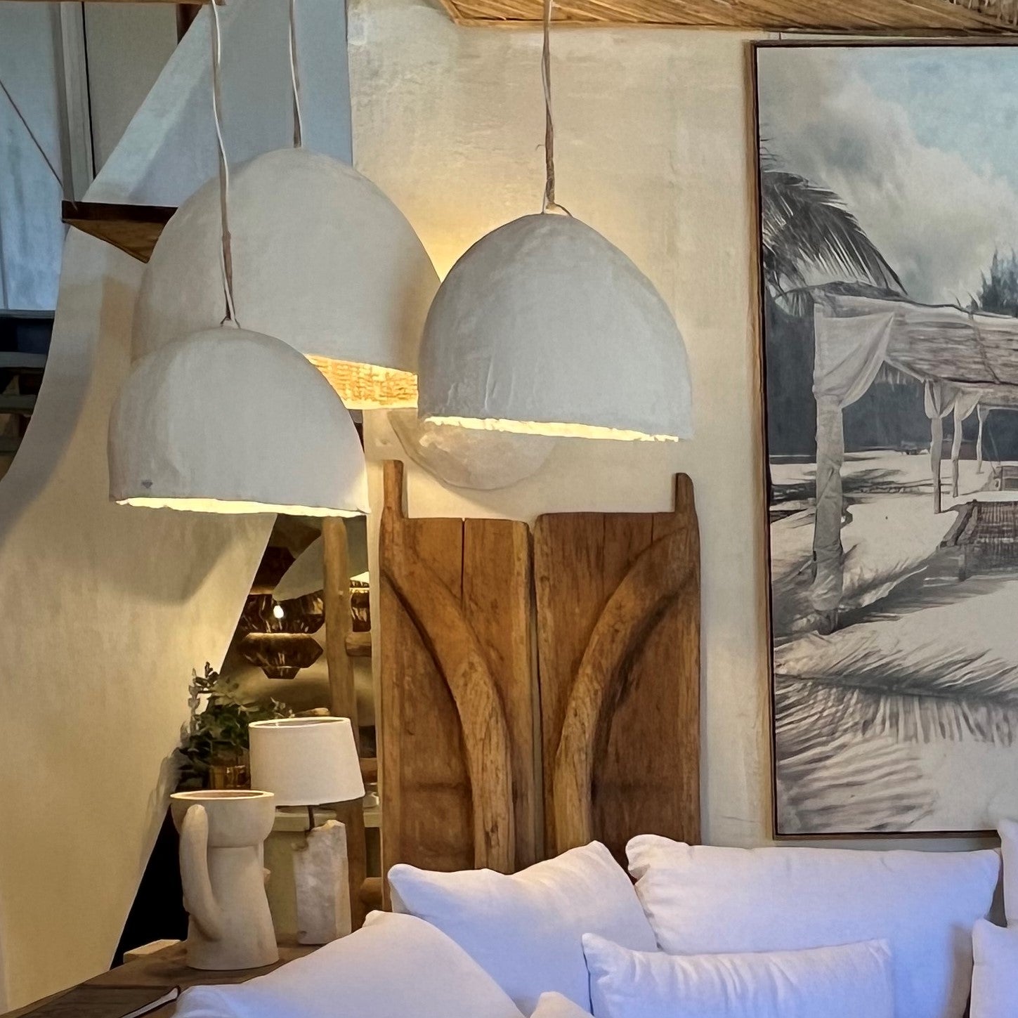 Chinara : Clay Dome Pendant Light