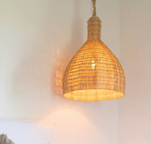 Keeya Rattan Beehive Pendant 50cm diam x 60cm h