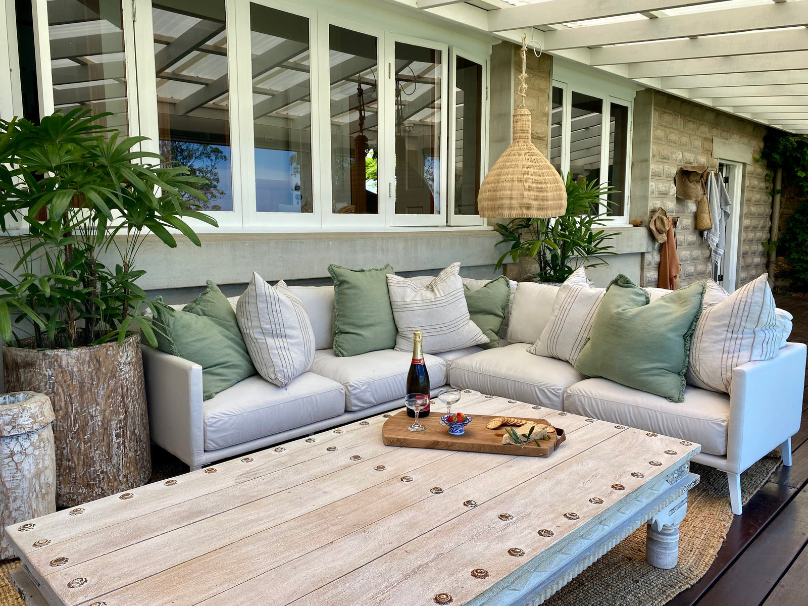 Keeya Rattan Beehive Pendant 50cm diam x 60cm h