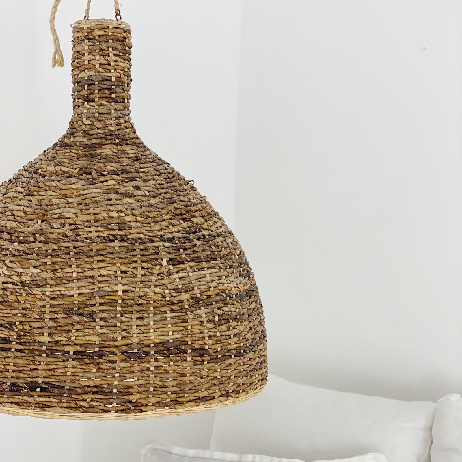 Pendant Lights : Agung : Banana Fibre 70cm and 90cm Dome Pendant Light