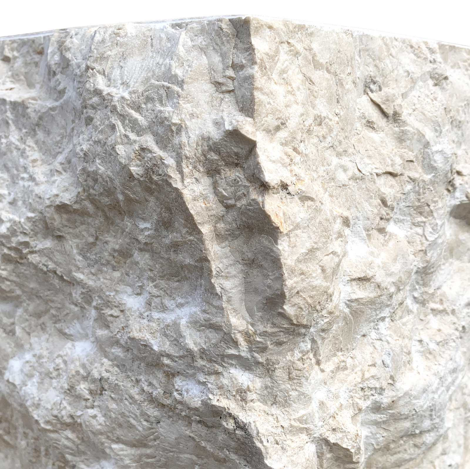 Matari : Raw Cream Marble Basin or Kitchen Sink, Small & Large. Wabi Sabi Basins Australia