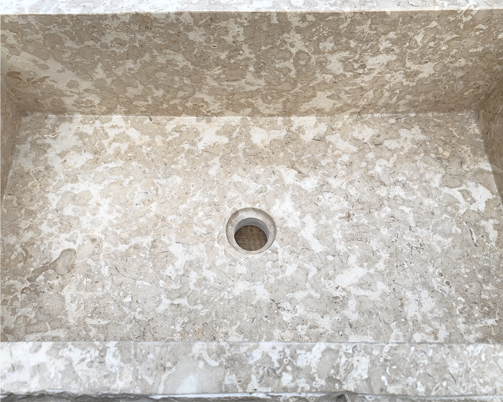 Matari : Raw Cream Marble Basin or Kitchen Sink, Small & Large. Wabi Sabi Basins Australia