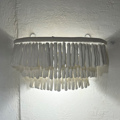 'Desta' clay bauble three layer wall sconce.