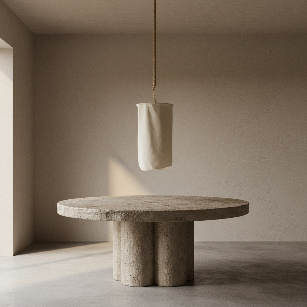 CLEARANCE PENDANT : Casper Cotton Drum Pendant Light