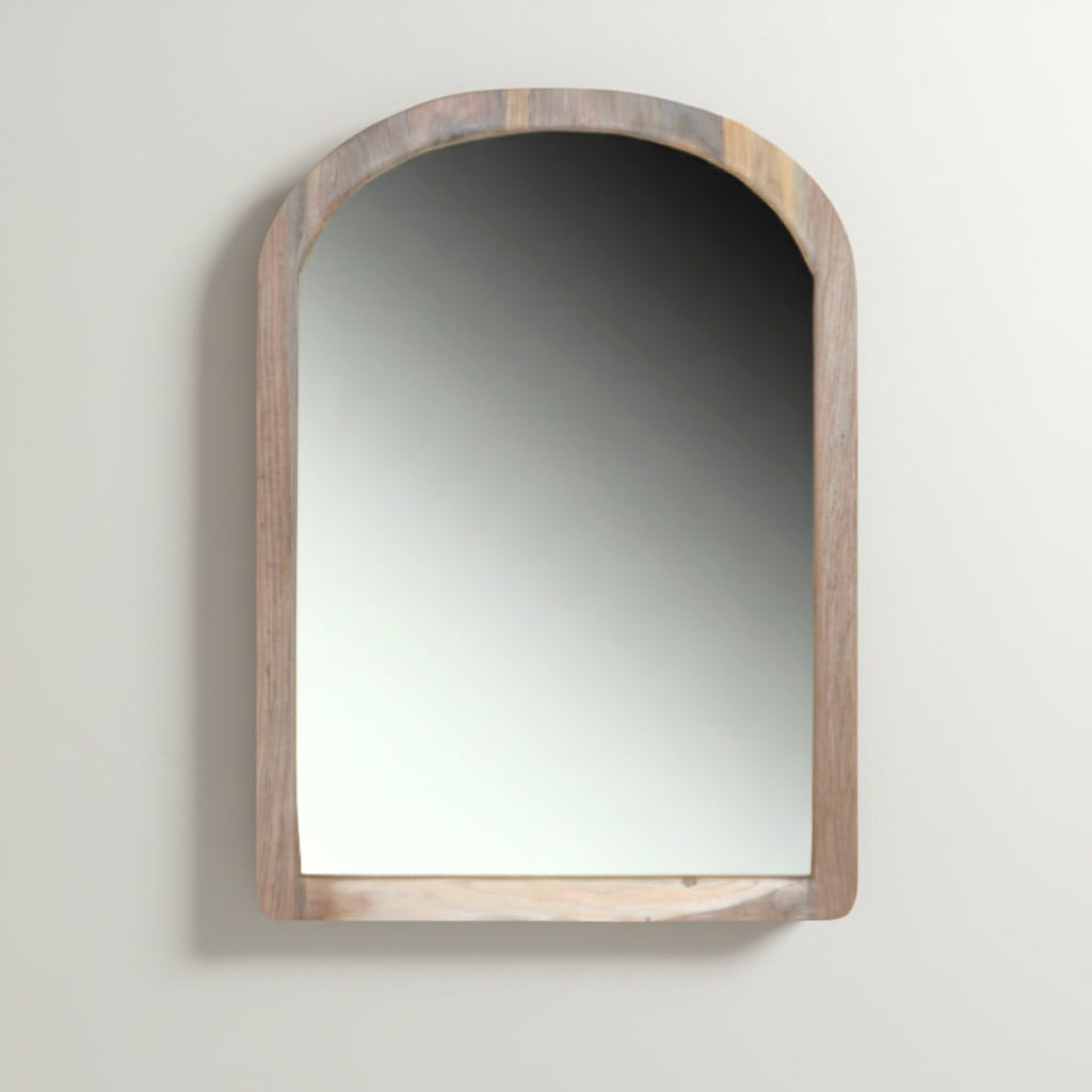 MPHO RECYCLED TEAK WOOD MIRROR NATURAL 80 X 110 CM