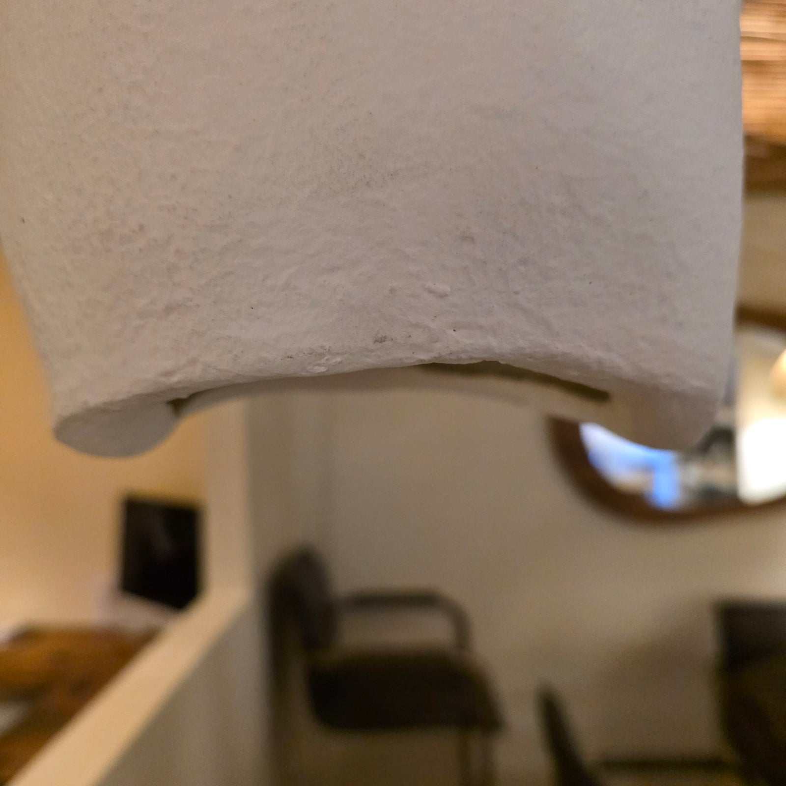 Pendant Light: Chiara : Resin Irregular Dome | White