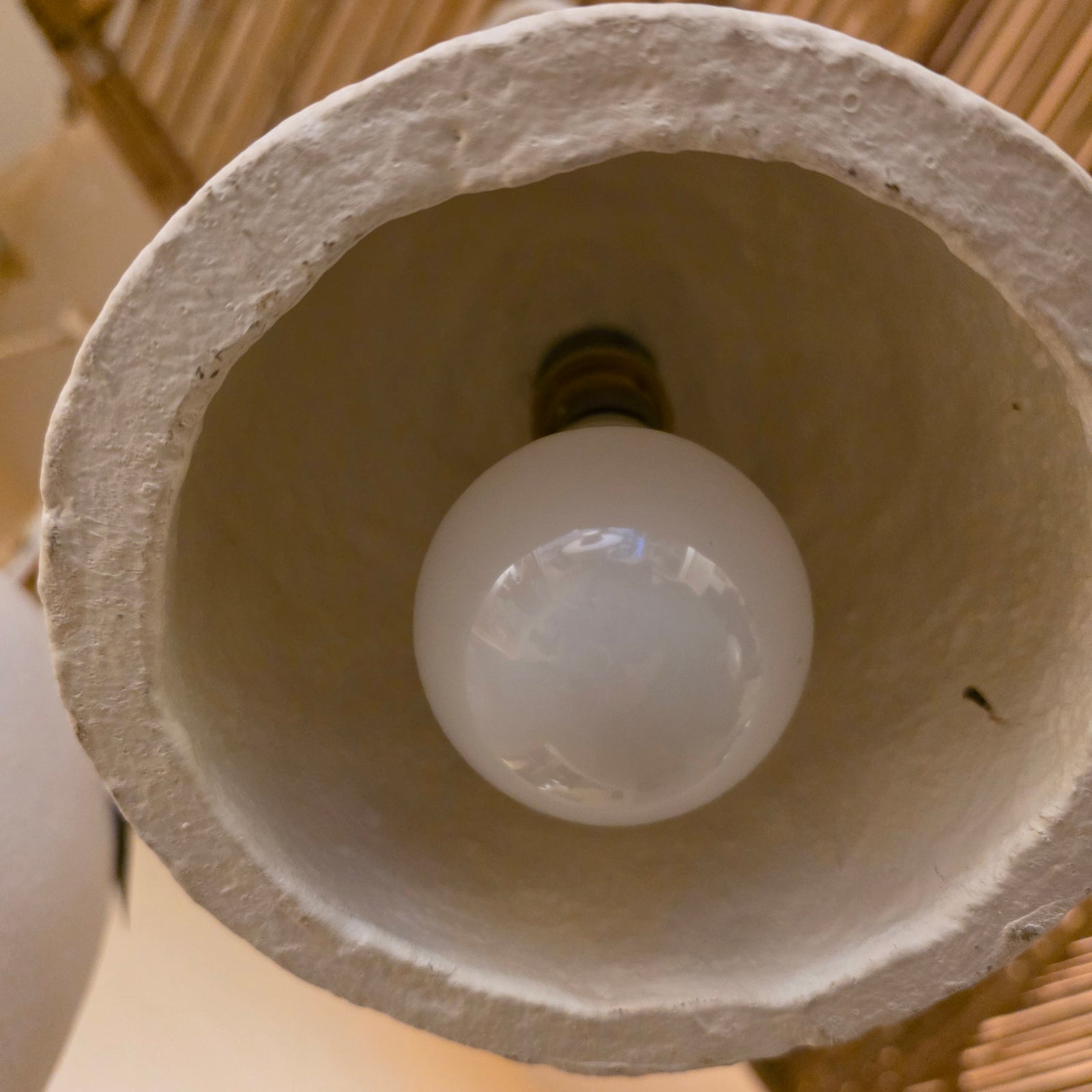 Pendant: Yani : Petite 15cm White GRC Pendant Light