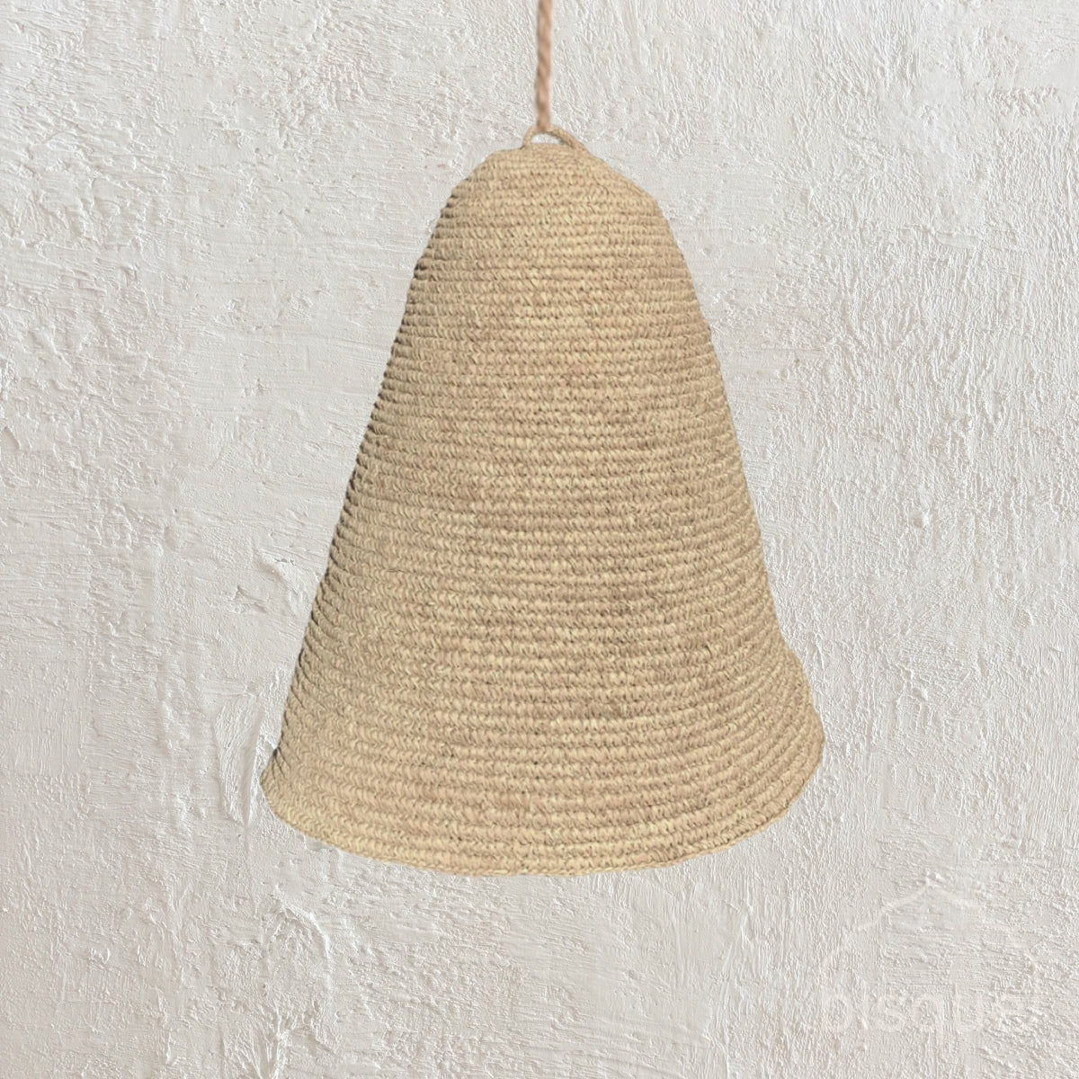 Dian : Tall Sisal Dome Pendant